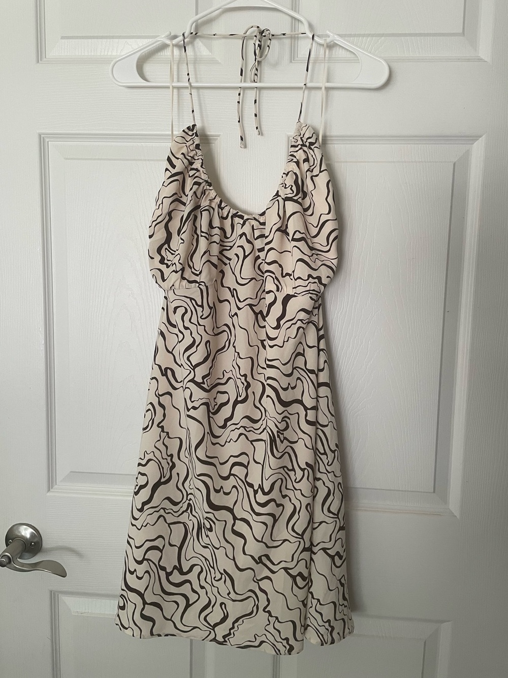 Abercrombie & Fitch Y2K Mini Dress with Abstract swirl. NWT
